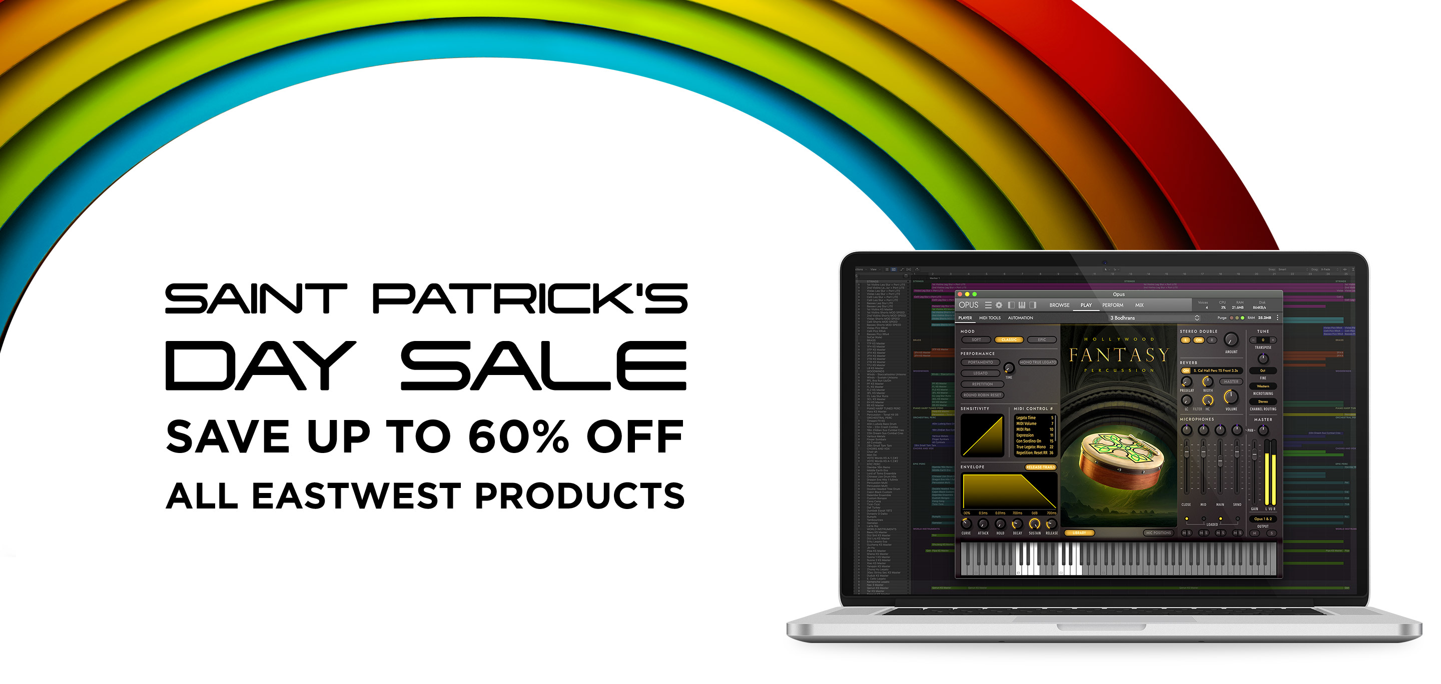 EastWest St. Patricks Day Sale - Save up to 60% Off EastWest Products