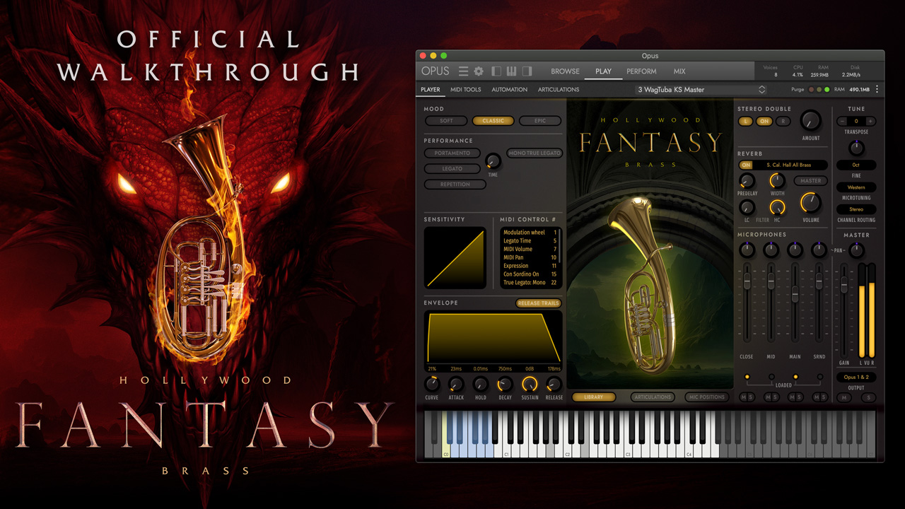 Watch the official Hollywood Fantasy Brass Walkthrough